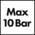 Maximum 10 Bar Operating Pressure